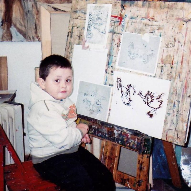 Dusan w wieku 4 lat 