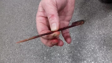 Drewniany szpikulec na szaszłyki 