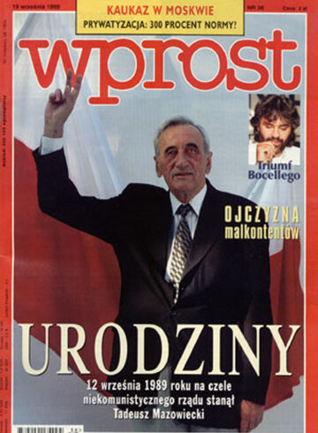 Okładka tygodnika Wprost nr 38/1999 (877)