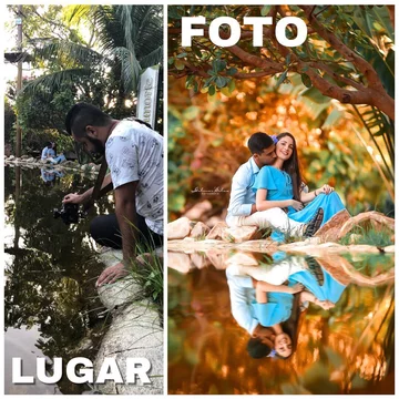 Plan zdjęciowy i efekt pracy fotografa 