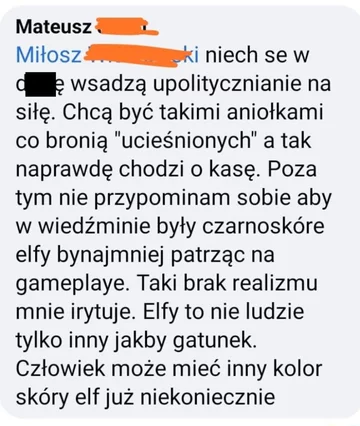 Komentarz wyrażający oburzenie na Netfliksa 