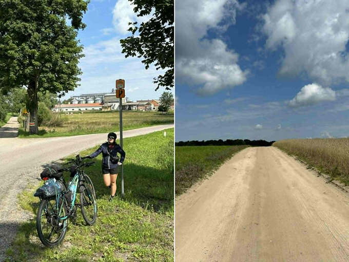 Na trasie rowerowej