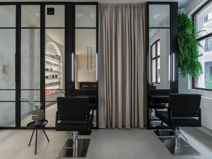 Salon fryzjerski Loco, proj. Hanna Pietras Architects