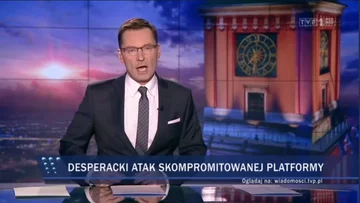 Pasek TVP za czasów prezesury Jacka Kurskiego 