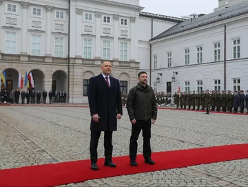 Karol Nawrocki i Wołodymyr Zełenski 
