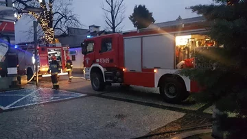 Spalona scena w Ustroniu 