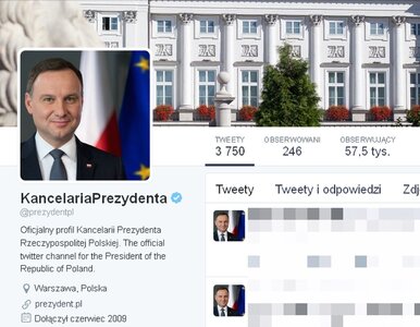 Miniatura: Wpadka na prezydenckim Twitterze....