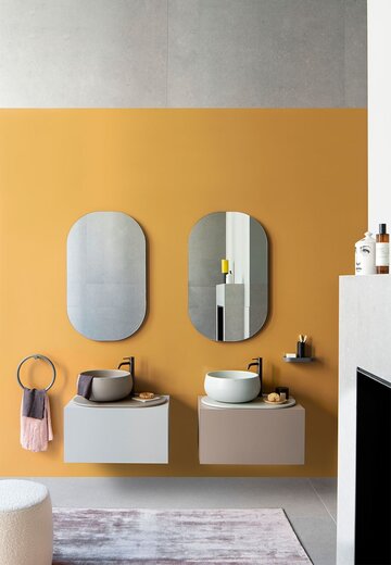 Umywalki Delfo 76, projekt Andrea Parisio i&nbsp;Giuseppe Pezzano, Ceramica Cielo