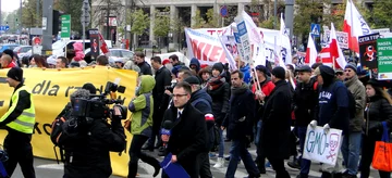 Protest przeciwko CETA w Warszawie 