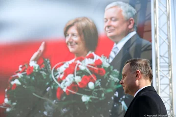 Prezydent Andrzej Duda na obchodach rocznicy katastrofy smoleńskiej 