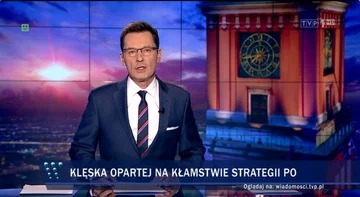 Pasek TVP za czasów prezesury Jacka Kurskiego 