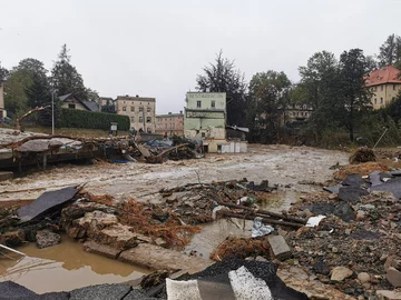 Powódź w Lądku Zdroju 