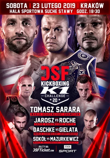 DSF Kickboxing Challenge 20: Kraków 23 lutego 2019 DSF Kickboxing Challenge 20