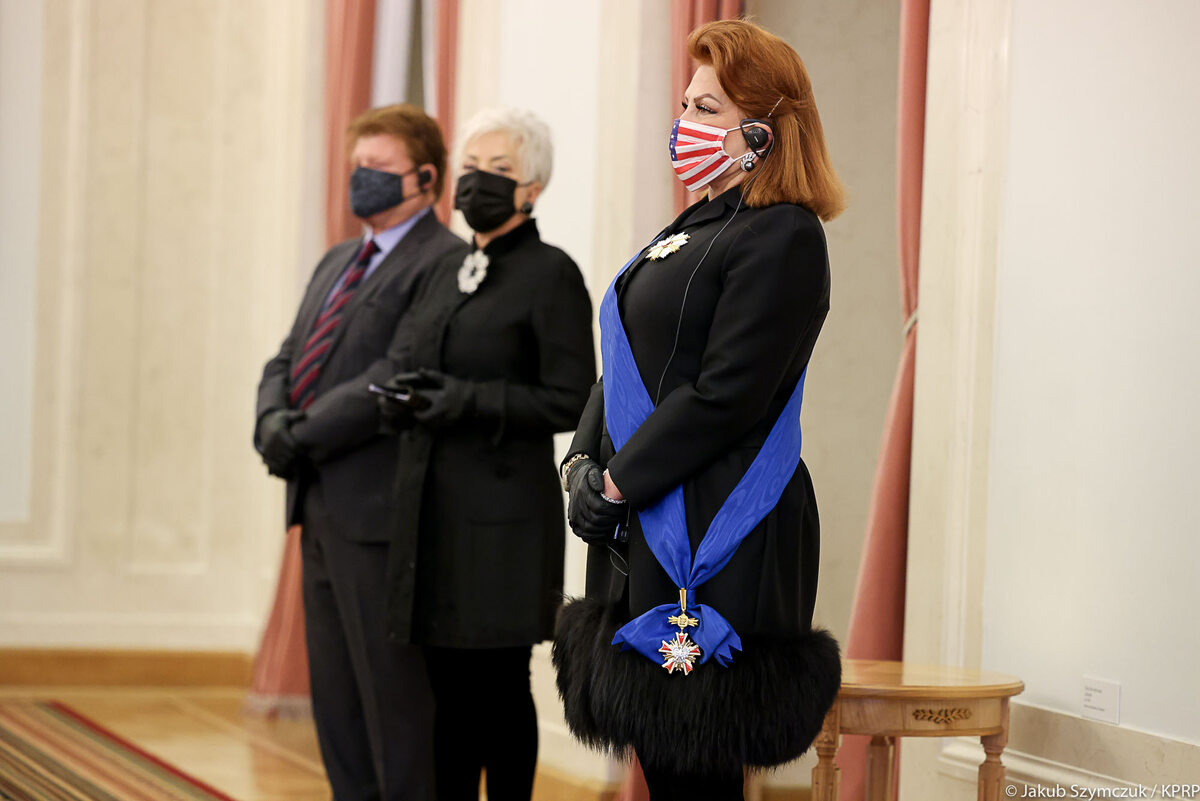 Georgette Mosbacher w Pałacu Prezydenckim 