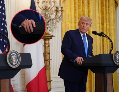 Miniatura: Tajemniczy siniak na dłoni Donalda Trumpa....