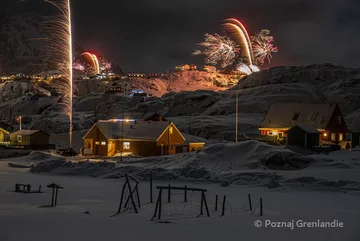Fajerwerki w Sisimiut