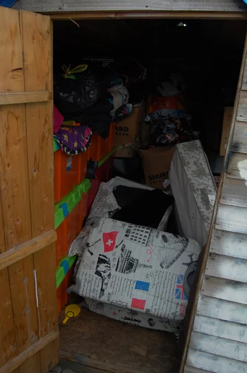 Szopa, w której trzymano zwłoki Sophie Lionett 