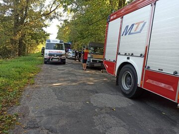 Wypadek podczas holowania