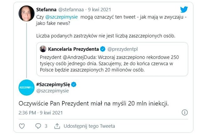 Komentarz z profilu #SzczepimySię