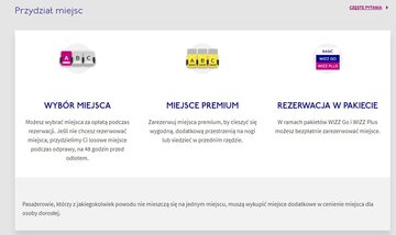 Wyb&oacute;r miejsca w&nbsp;Wizzair