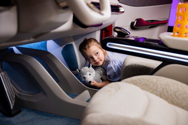 Miniatura: Wnętrze polski samochodu elektrycznego Izera