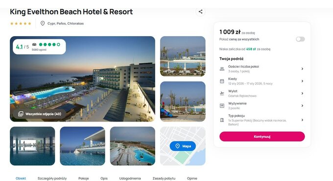 Oferta wypoczynku na&nbsp;Cyprze