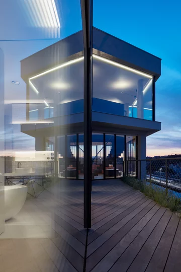 Penthouse z ogrodem na dachu, projekt Petr Janda Linka, Petr Janda