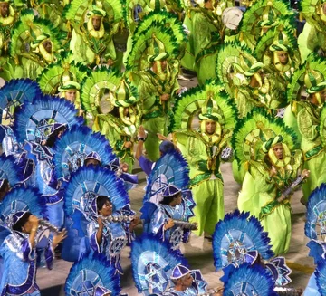 Parada podczas karnawału w Rio 