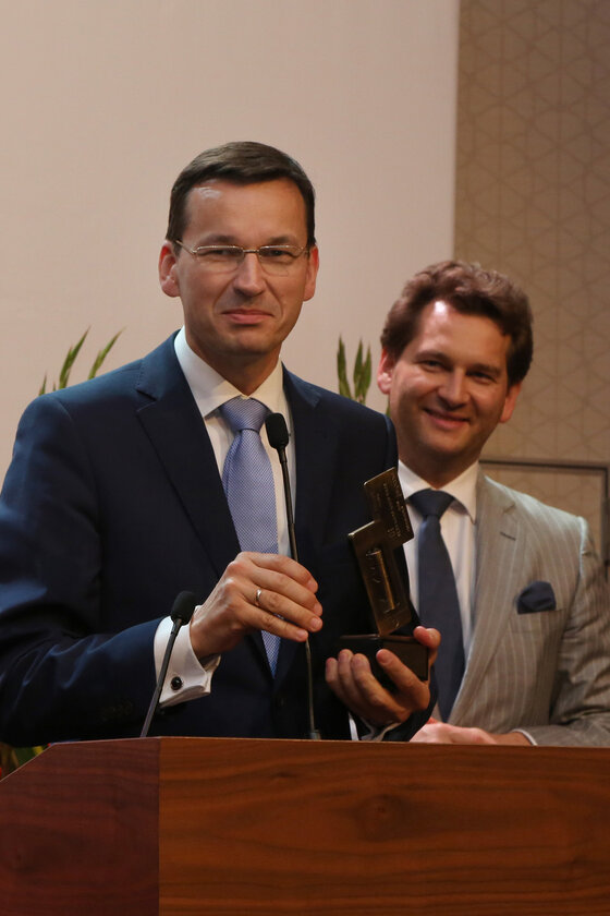 Prezes Zarządu BZ WBK - Mateusz Morawiecki oraz Michał M. Lisiecki - Wydawca Wprost