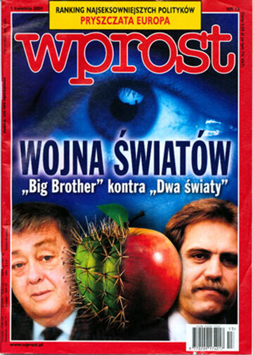 Okładka tygodnika Wprost nr 13/2001 (957)