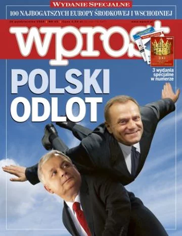 Okładka tygodnika Wprost nr 43/2008 (1348)