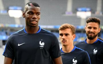 Paul Pogba, Antoine Griezmann, Olivier Giroud