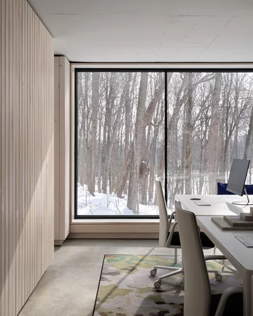 Biuro w lesie, projekt Reigo & Bauer v2com, 2942-04