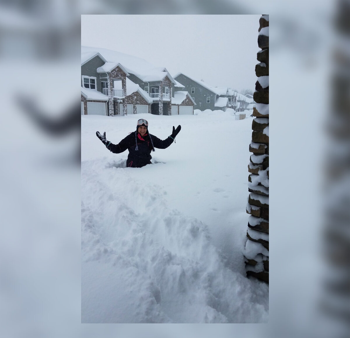 Rekordowe opady śniegu w Pensylwanii 