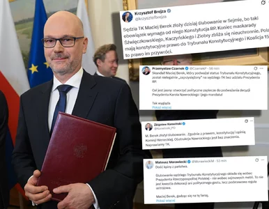 Miniatura: Burza po ślubowaniu Berka. “Dość...