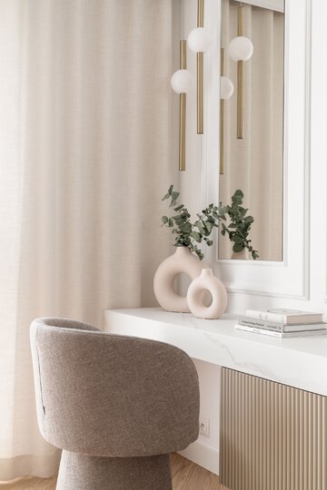 Eleganckie wnętrze zatopione w beżach, projekt: Architektownia 