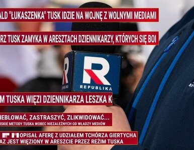 Miniatura: TV Republika uderza w Tuska. Takie „paski”...