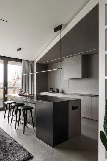 Nowoczesny apartament w Bydgoszczy, projekt CXA 