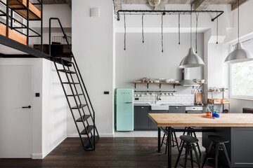 Mały loft z&nbsp;Krakowie, proj. Magdalena Załoga