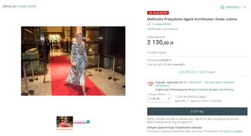 Suknia od Agaty Kornhauser-Dudy 