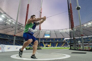 Paweł Fajdek na&nbsp;Stadionie Śląskim w&nbsp;Chorzowie