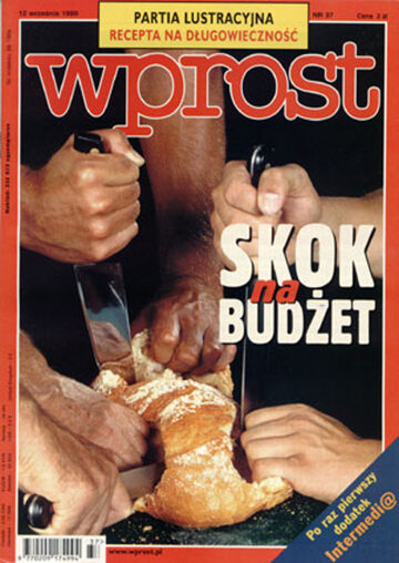Okładka tygodnika Wprost nr 37/1999 (876)