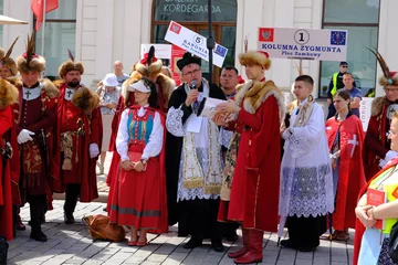 Warszawa. Manifestacja Rycerzy Chrystusa Króla 