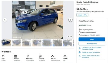 Skoda Fabia 1.0 Essence