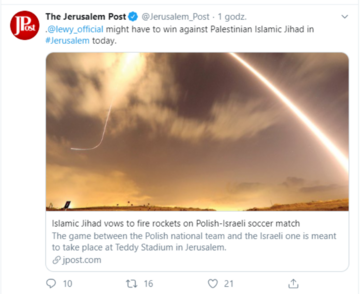 Post na&nbsp;Twitterze "Jerusalem Post"