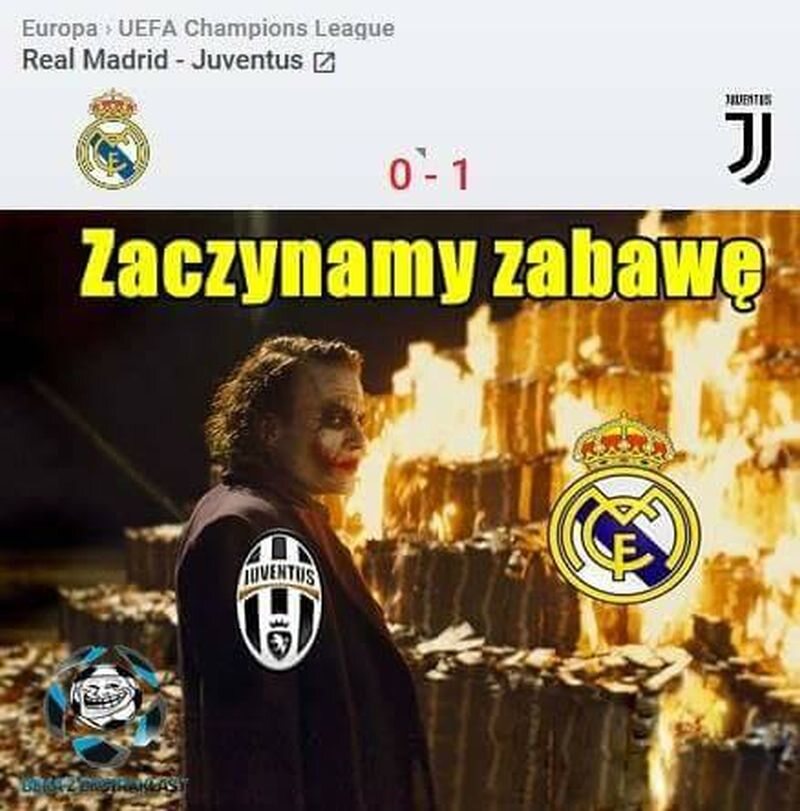 Mem po meczu Real-Juventus 