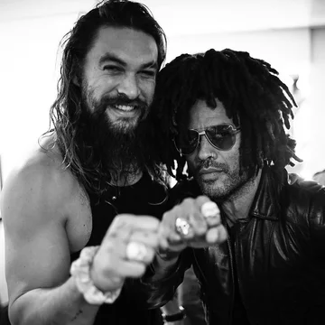 Jason Momoa i Lenny Kravitz 