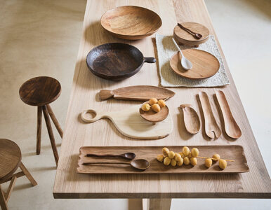 Miniatura: Drewniane akcesoria kuchenne. Deska do...