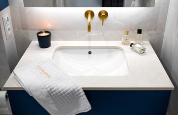 Niewielki apartament na&nbsp;Grochowie, projekt: pracownia Interiorsy