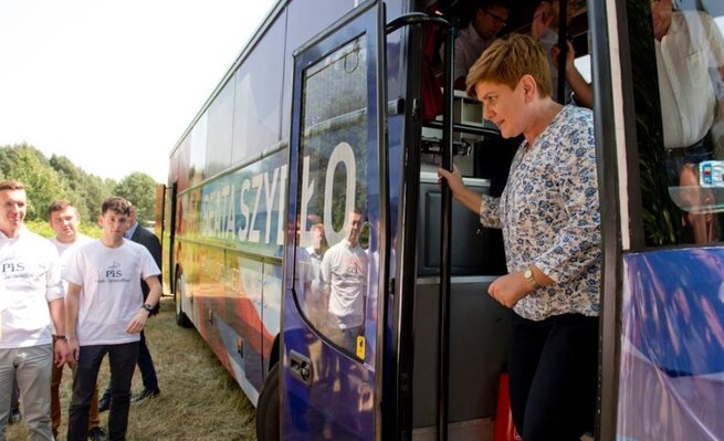 Miniatura: Beata Szydło w gminie Odrzywół